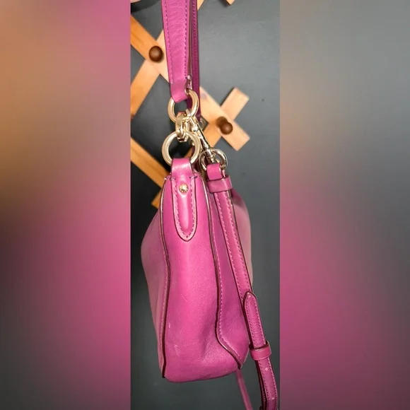 Coach Chelsea, 2way Smooth Purple Calf Leather Bag (2015) - 37018 - Picture 9 of 16